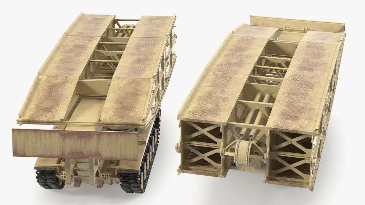 3D Armored Vehicle Launched Bridge AVLB M60A1 Rigged 2