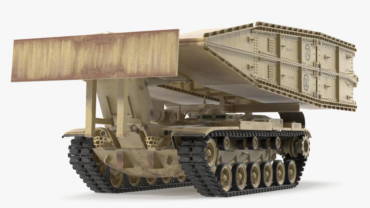 3D Armored Vehicle Launched Bridge AVLB M60A1 Rigged 2