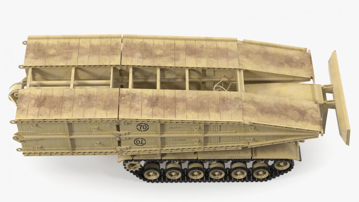 3D Armored Vehicle Launched Bridge AVLB M60A1 Rigged 2