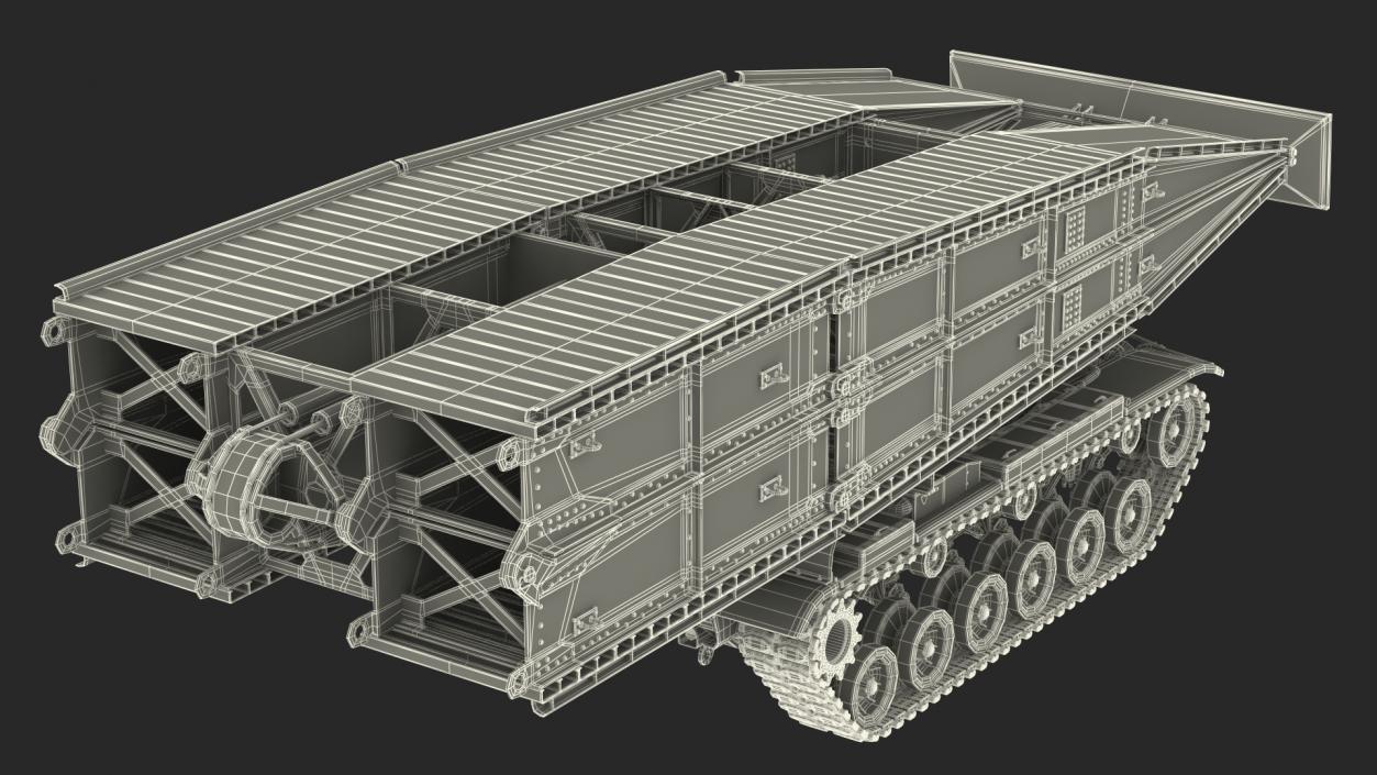 3D Armored Vehicle Launched Bridge AVLB M60A1 Rigged 2