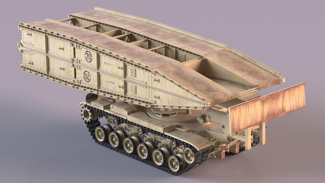 3D Armored Vehicle Launched Bridge AVLB M60A1 Rigged 2