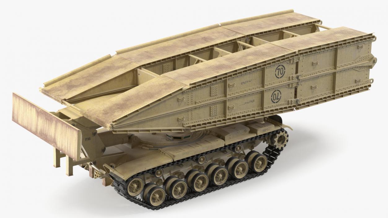 3D Armored Vehicle Launched Bridge AVLB M60A1 Rigged 2