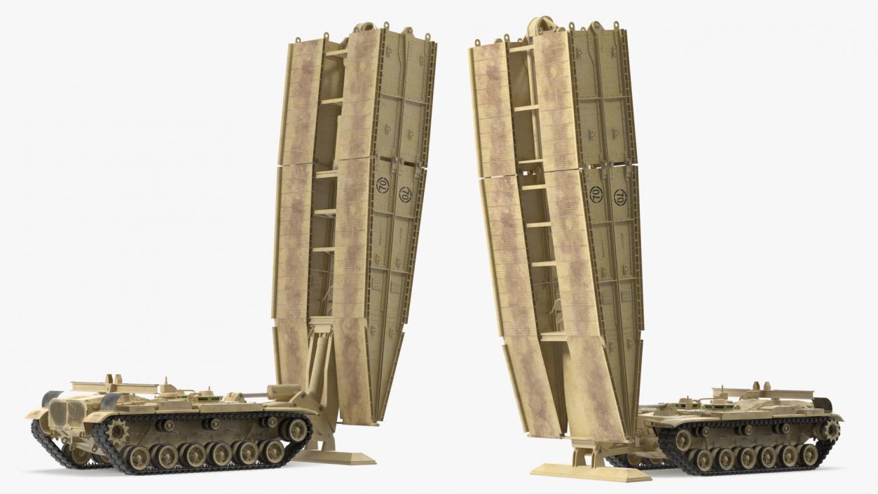 3D Armored Vehicle Launched Bridge AVLB M60A1 Rigged 2