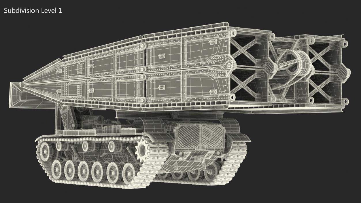 3D Armored Vehicle Launched Bridge AVLB M60A1 Rigged 2