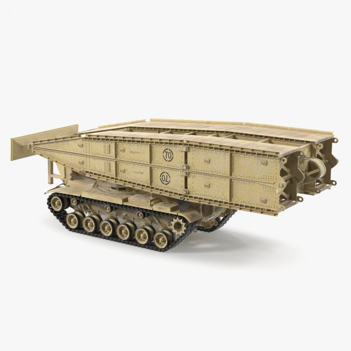 3D Armored Vehicle Launched Bridge AVLB M60A1 Rigged 2