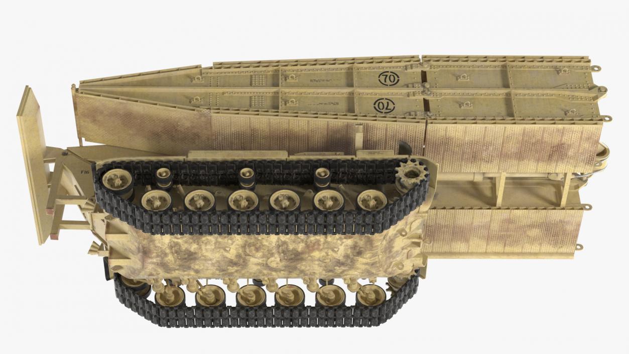 3D Armored Vehicle Launched Bridge AVLB M60A1 Rigged 2