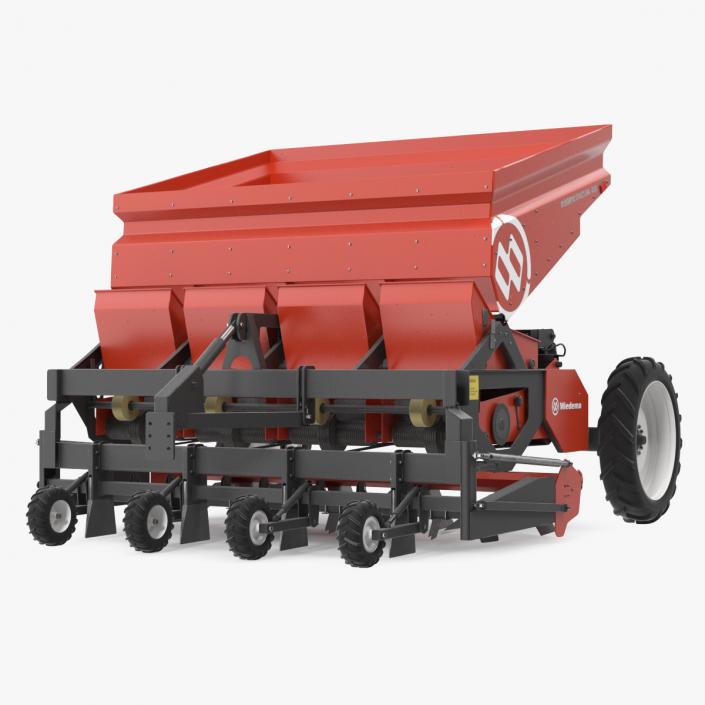 Miedema Structural 4000 Potato Planter Red 3D