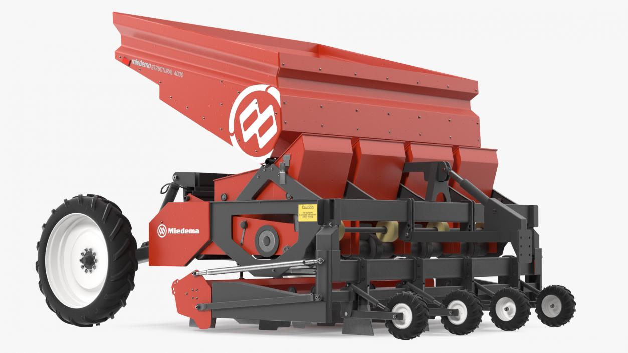 Miedema Structural 4000 Potato Planter Red 3D