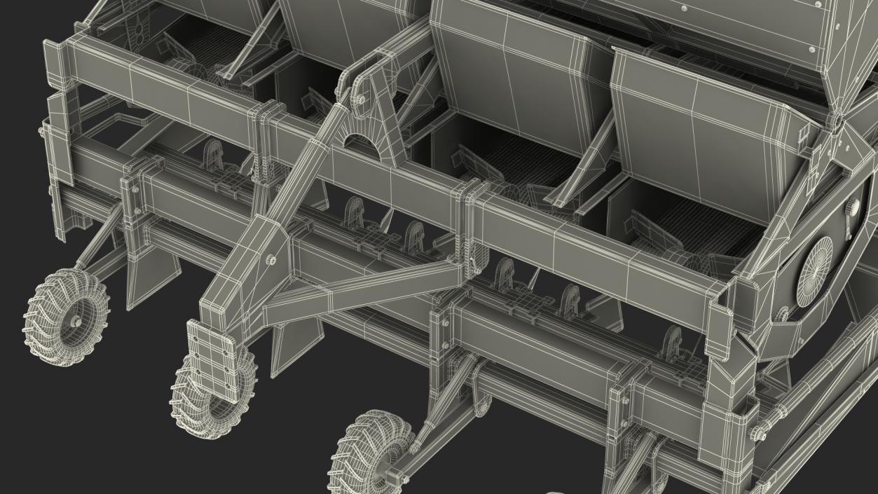 Miedema Structural 4000 Potato Planter Red 3D