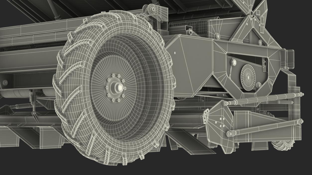 Miedema Structural 4000 Potato Planter Red 3D