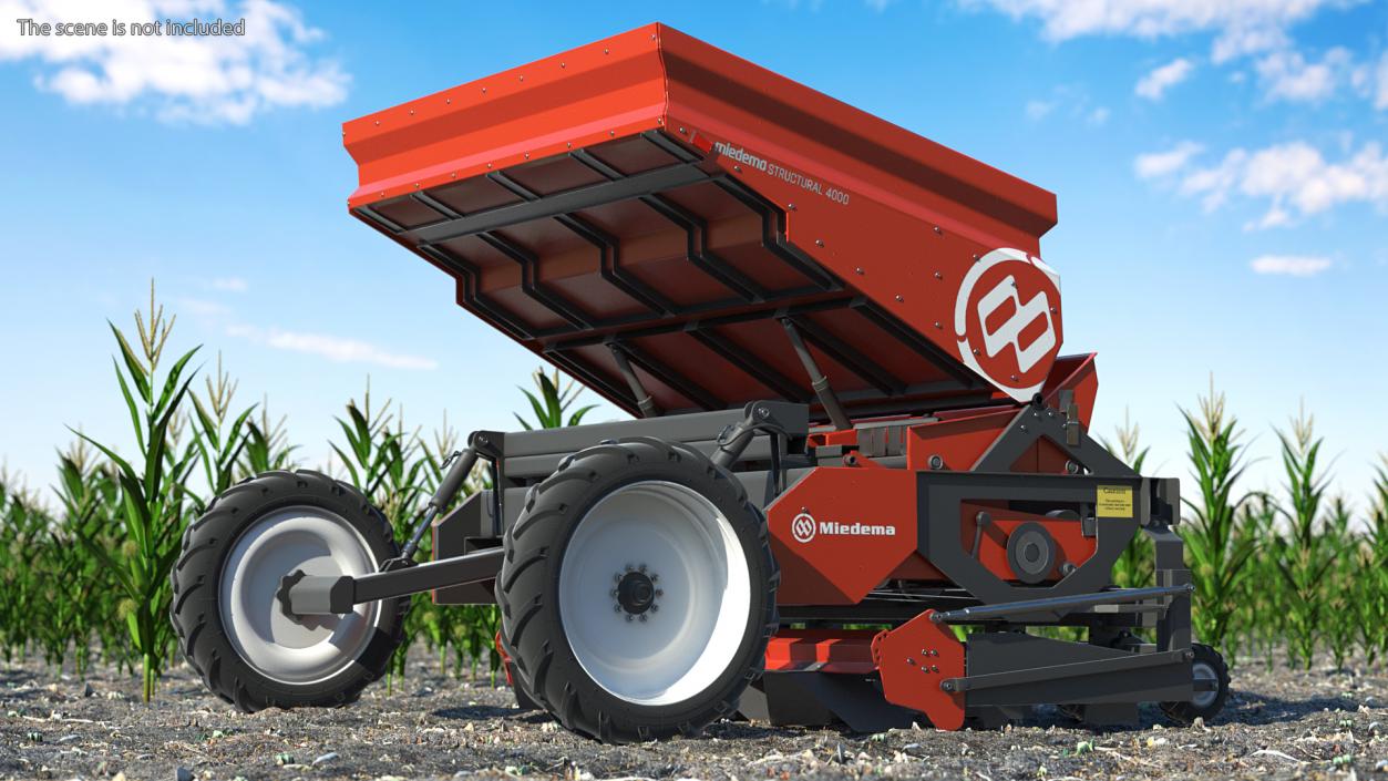 Miedema Structural 4000 Potato Planter Red 3D