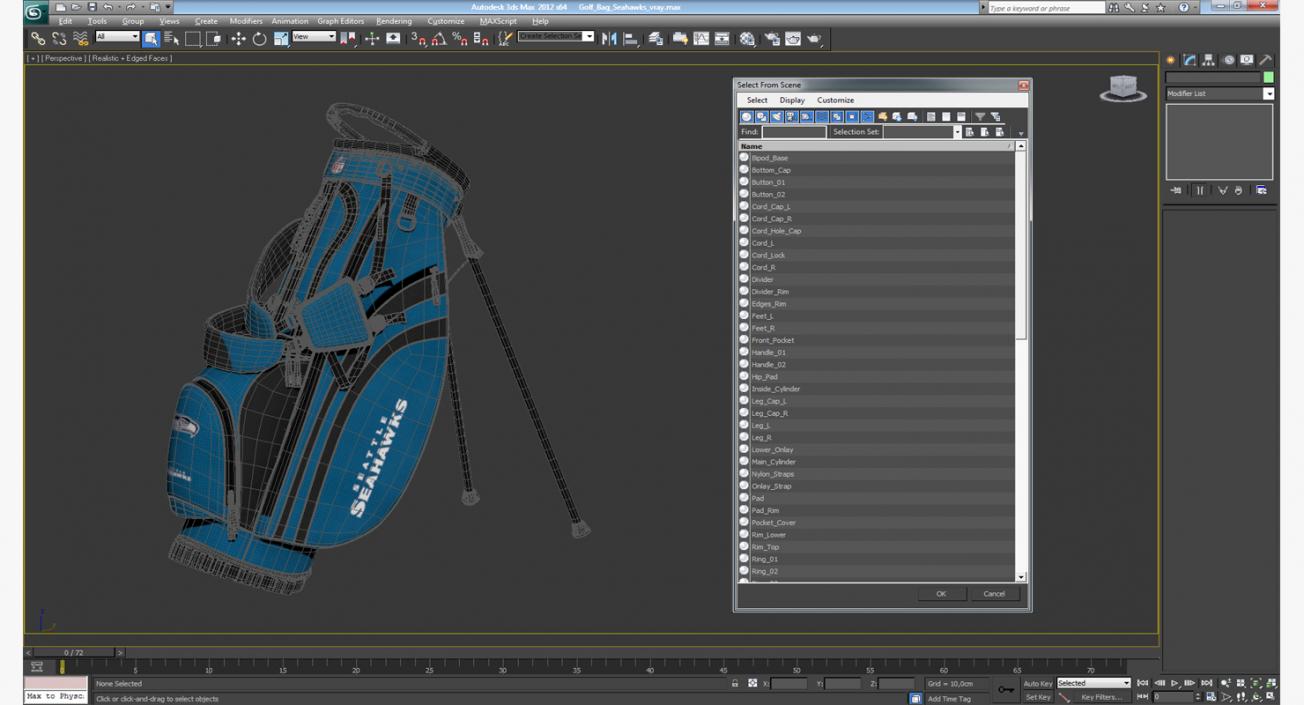 Golf Bag Seahawks 3D