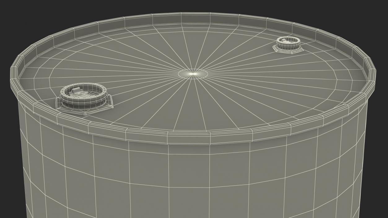 Chemical Barrel with NFPA 704 Diamond 3D