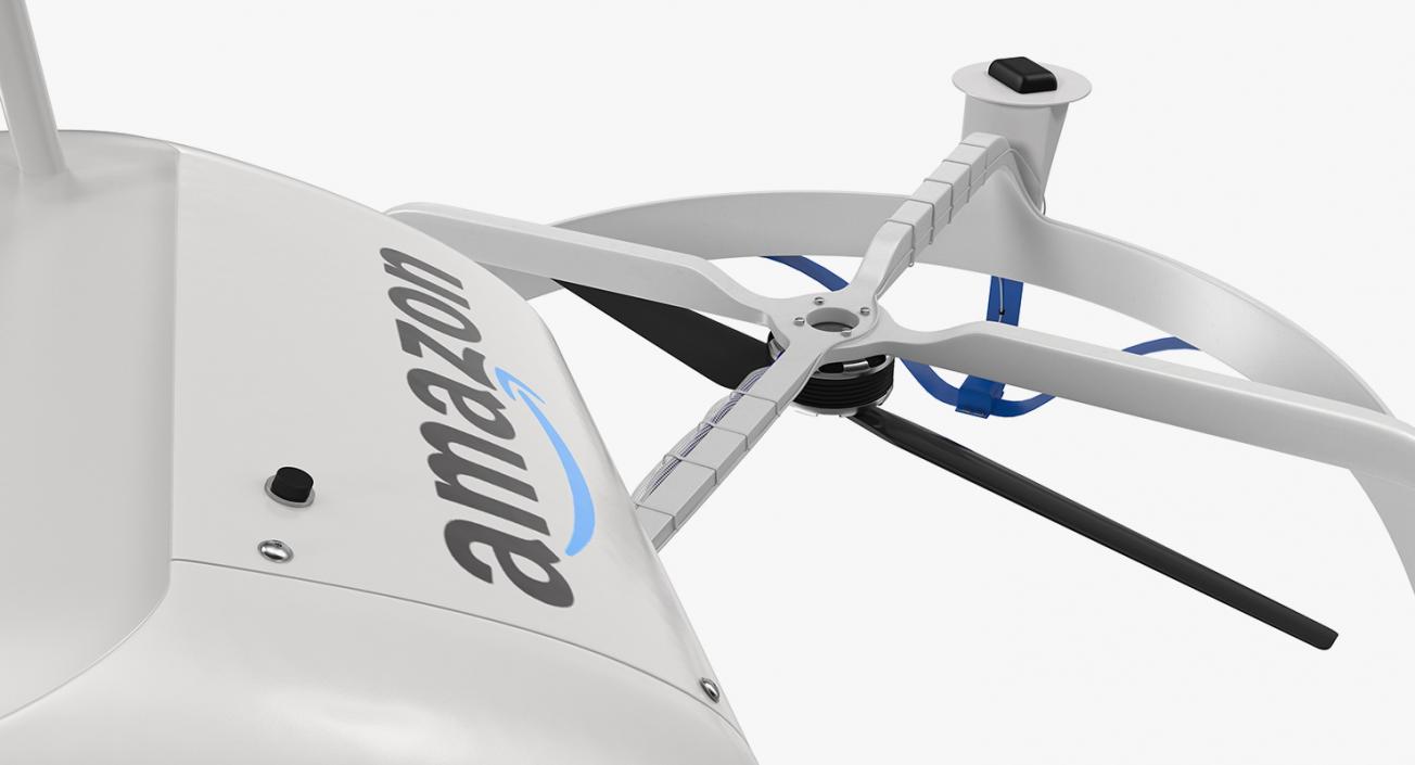 Amazon Prime Air Delivery Drone with Package 3D model