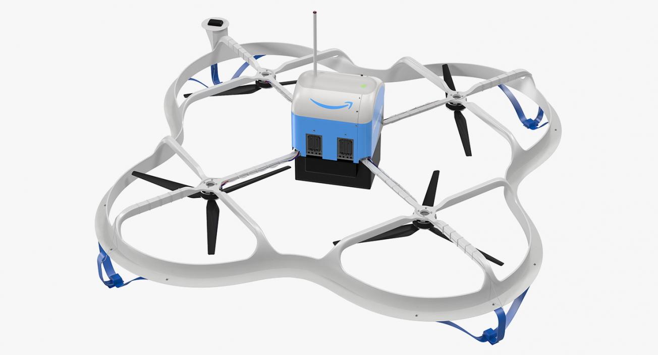 Amazon Prime Air Delivery Drone with Package 3D model