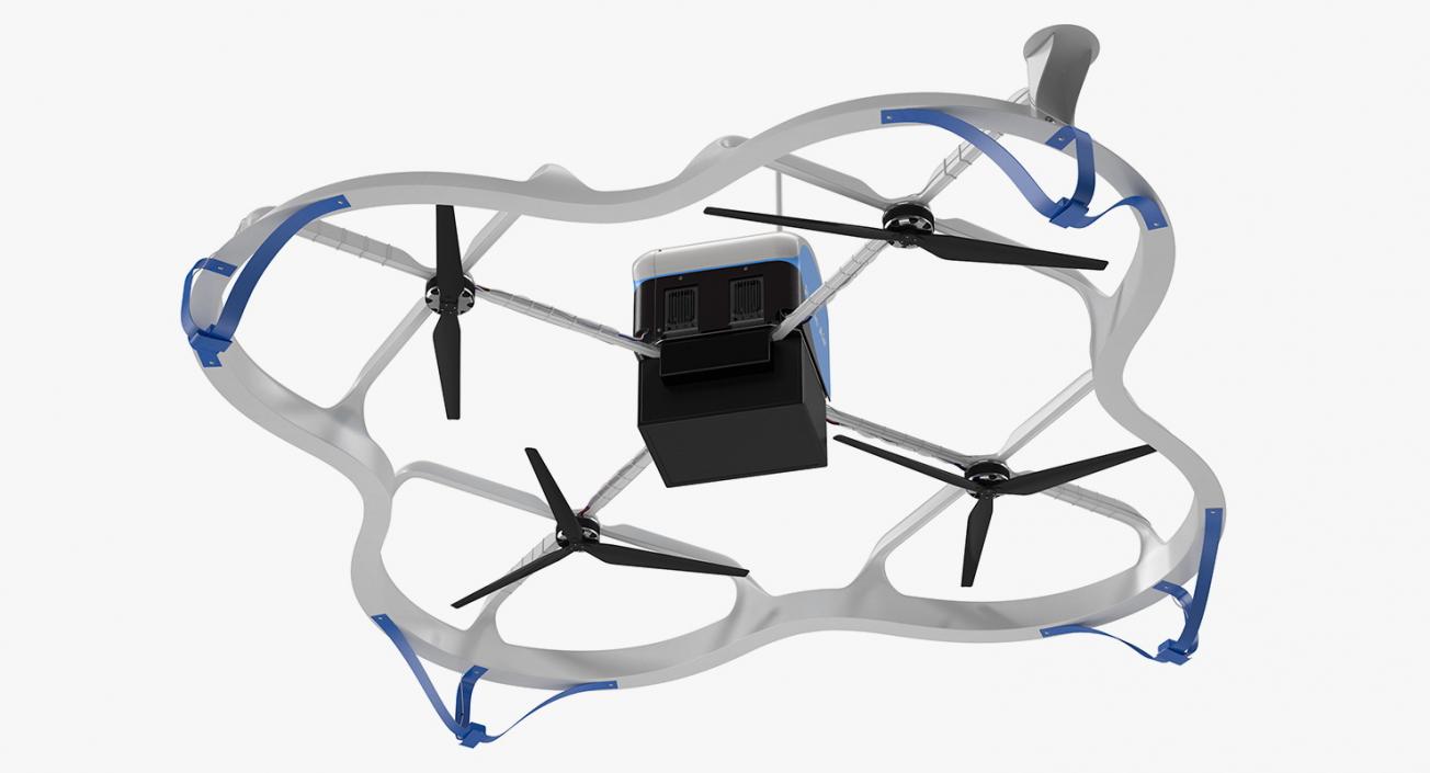 Amazon Prime Air Delivery Drone with Package 3D model