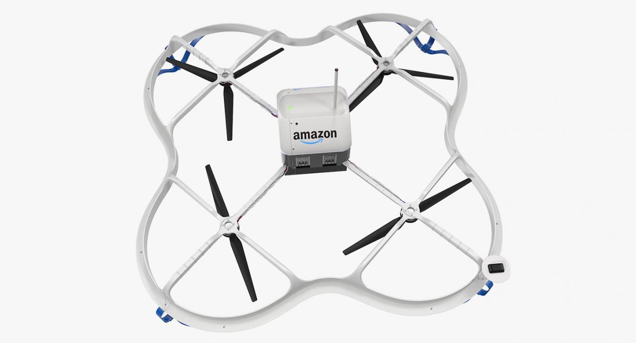 Amazon Prime Air Delivery Drone with Package 3D model