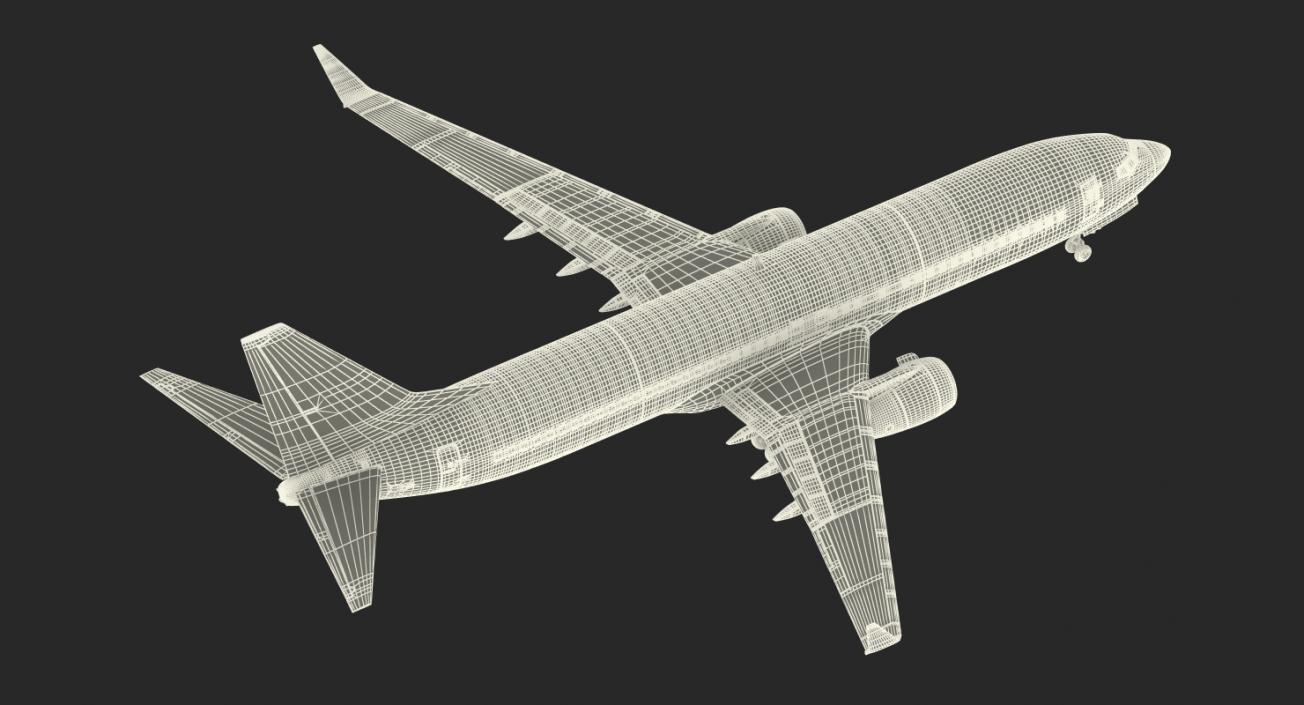 3D Boeing 737-800 with Interior Ryanair Rigged model