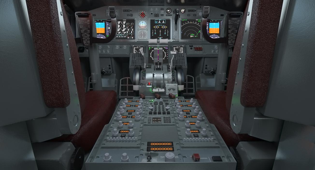 3D Boeing 737-800 with Interior Ryanair Rigged model