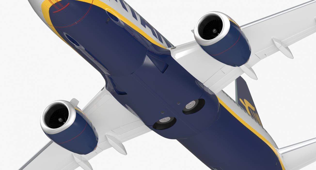 3D Boeing 737-800 with Interior Ryanair Rigged model