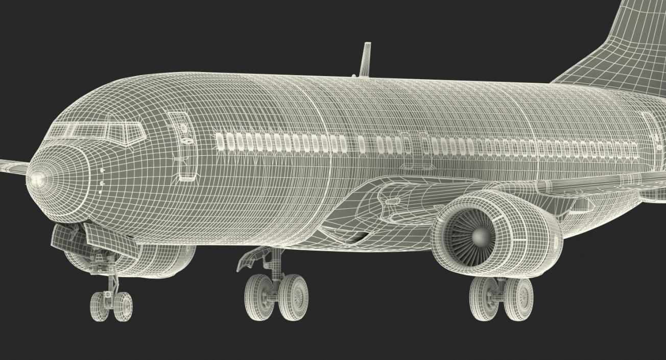 3D Boeing 737-800 with Interior Ryanair Rigged model