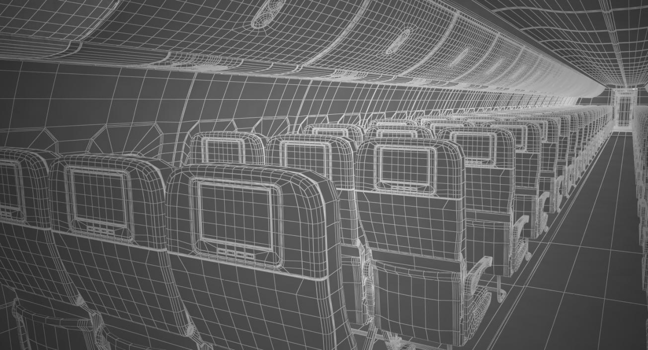 3D Boeing 737-800 with Interior Ryanair Rigged model