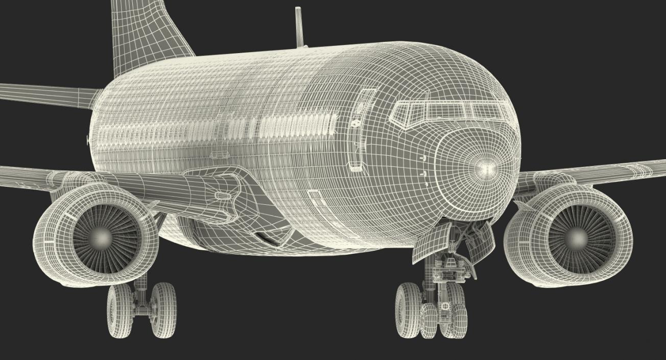 3D Boeing 737-800 with Interior Ryanair Rigged model