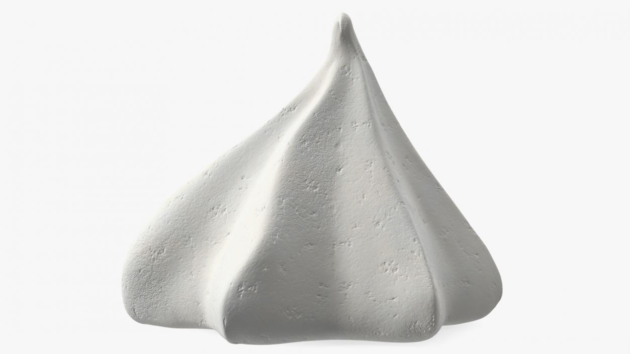 Small Meringue Cone Vanilla 3D