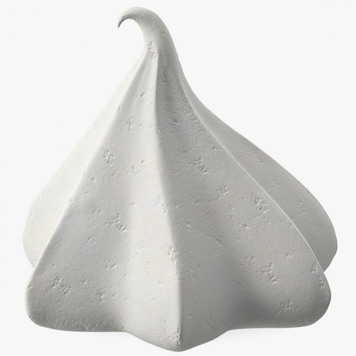 Small Meringue Cone Vanilla 3D