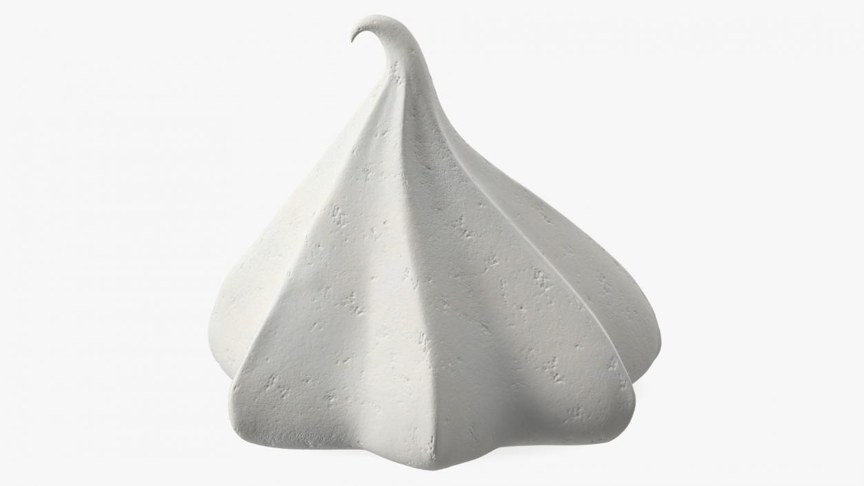 Small Meringue Cone Vanilla 3D