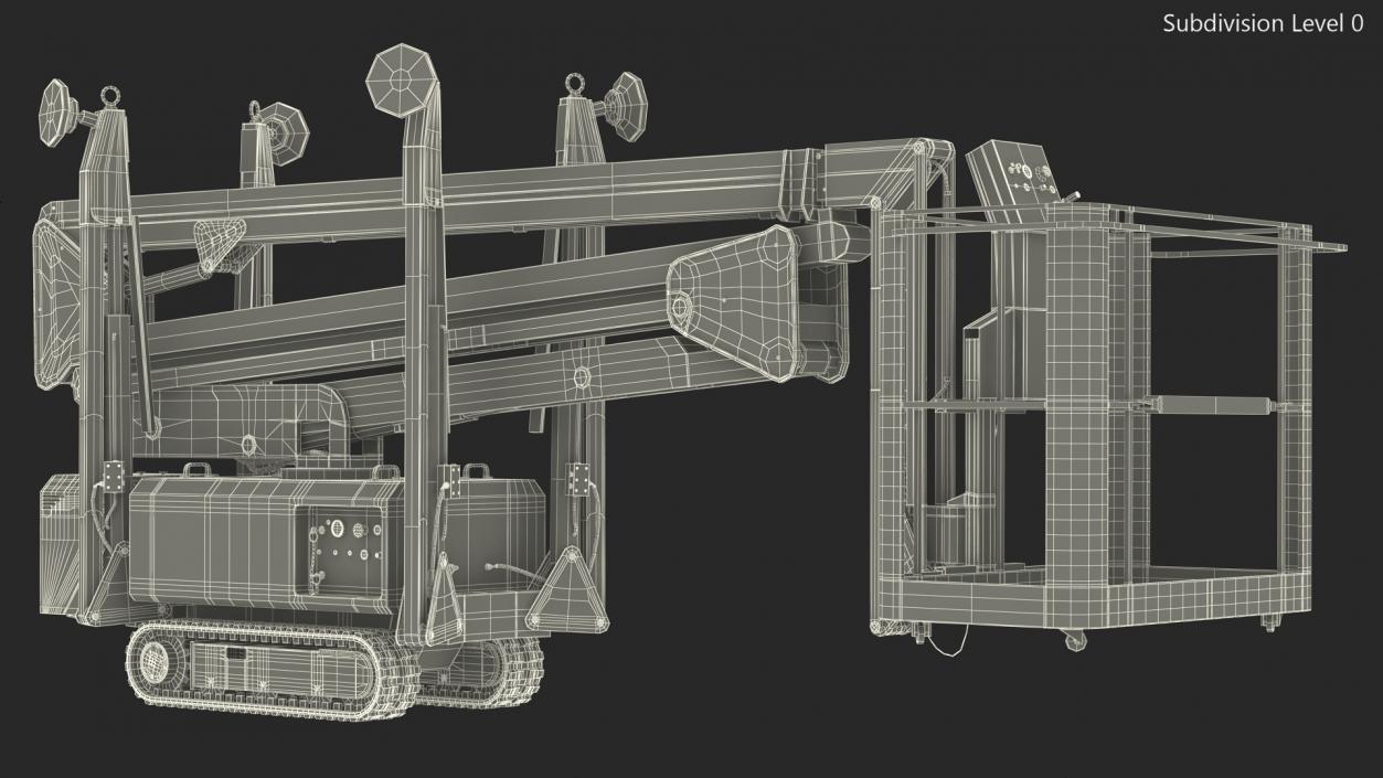 Industrial Articulated Boom Lift 3D