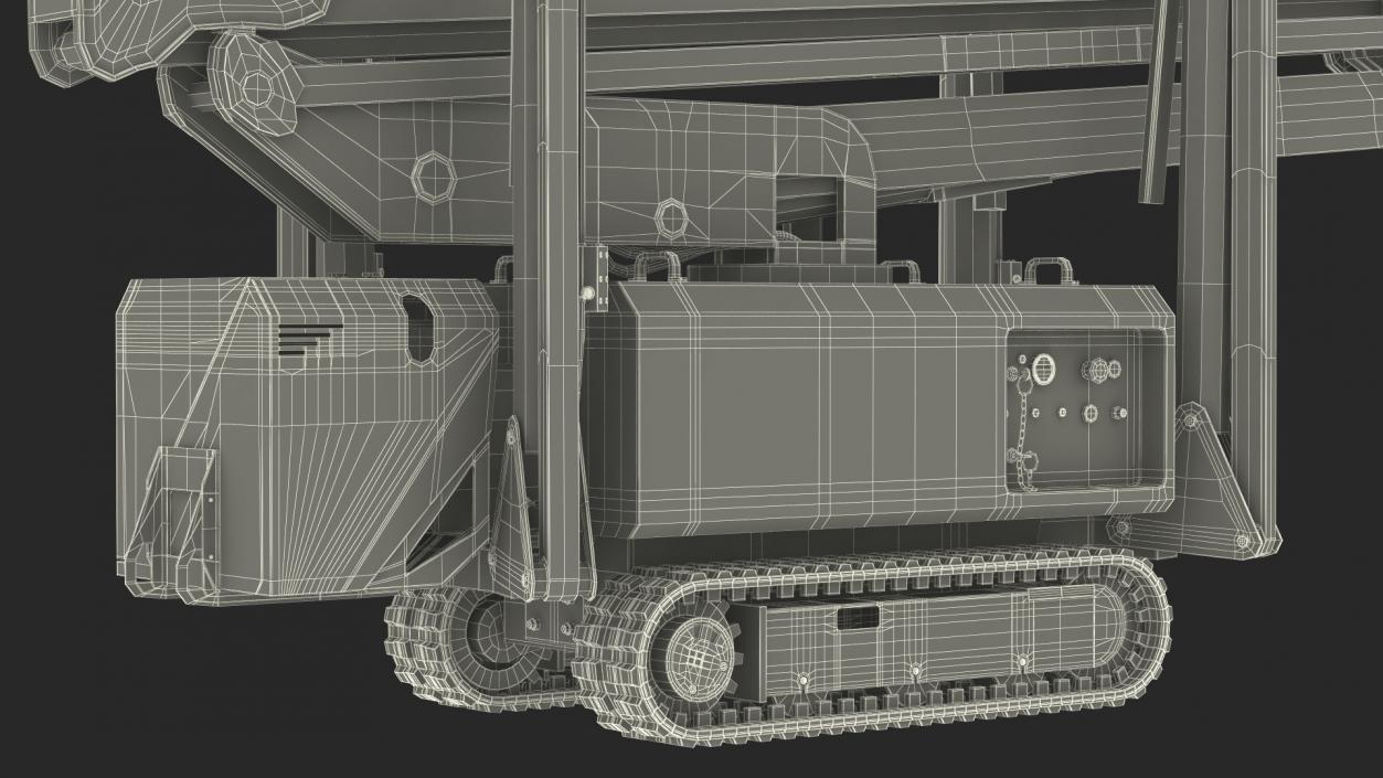 Industrial Articulated Boom Lift 3D