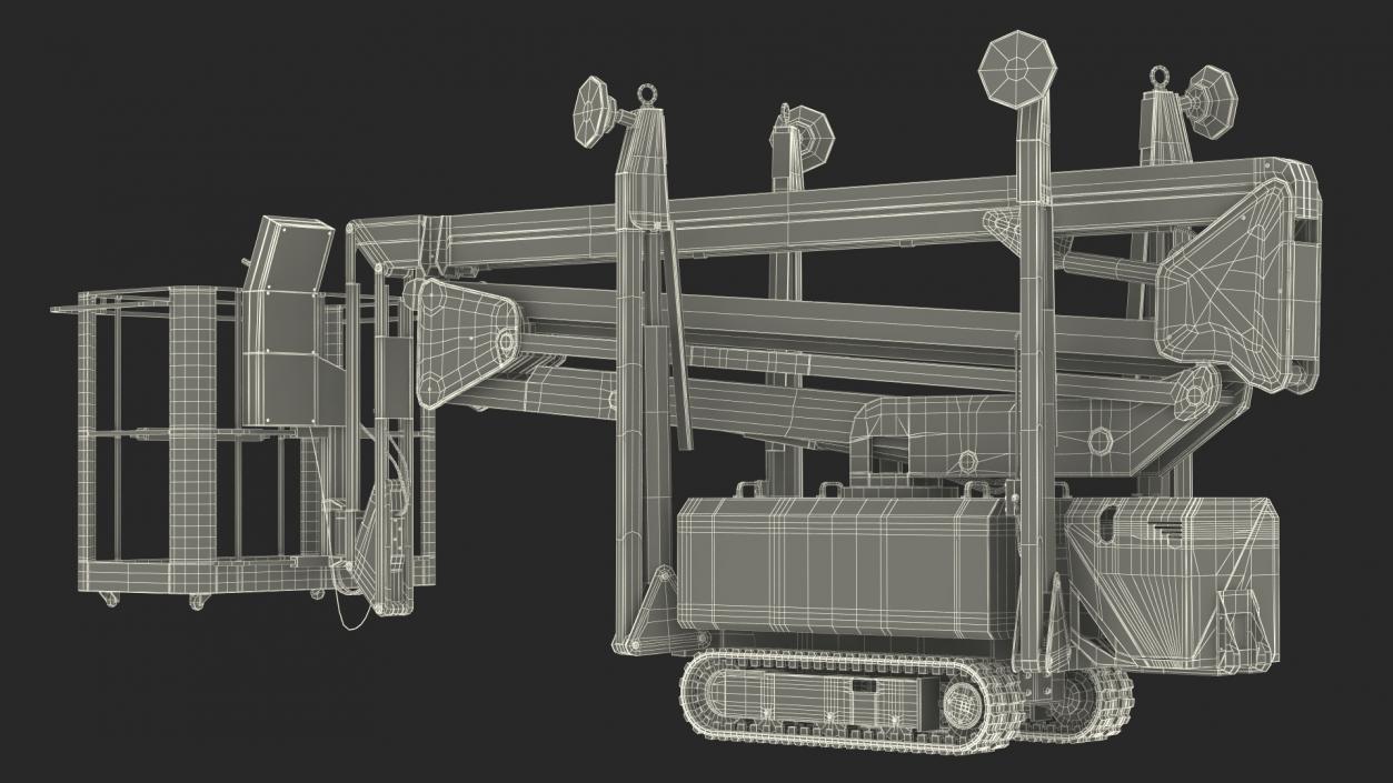 Industrial Articulated Boom Lift 3D