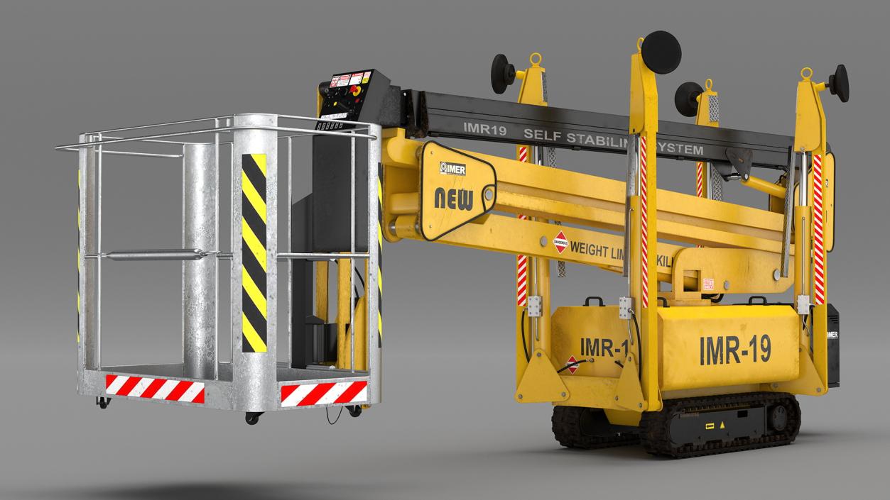 Industrial Articulated Boom Lift 3D