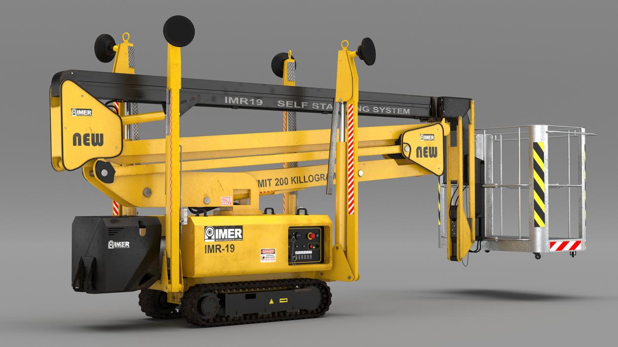 Industrial Articulated Boom Lift 3D