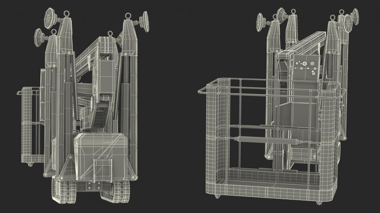 Industrial Articulated Boom Lift 3D