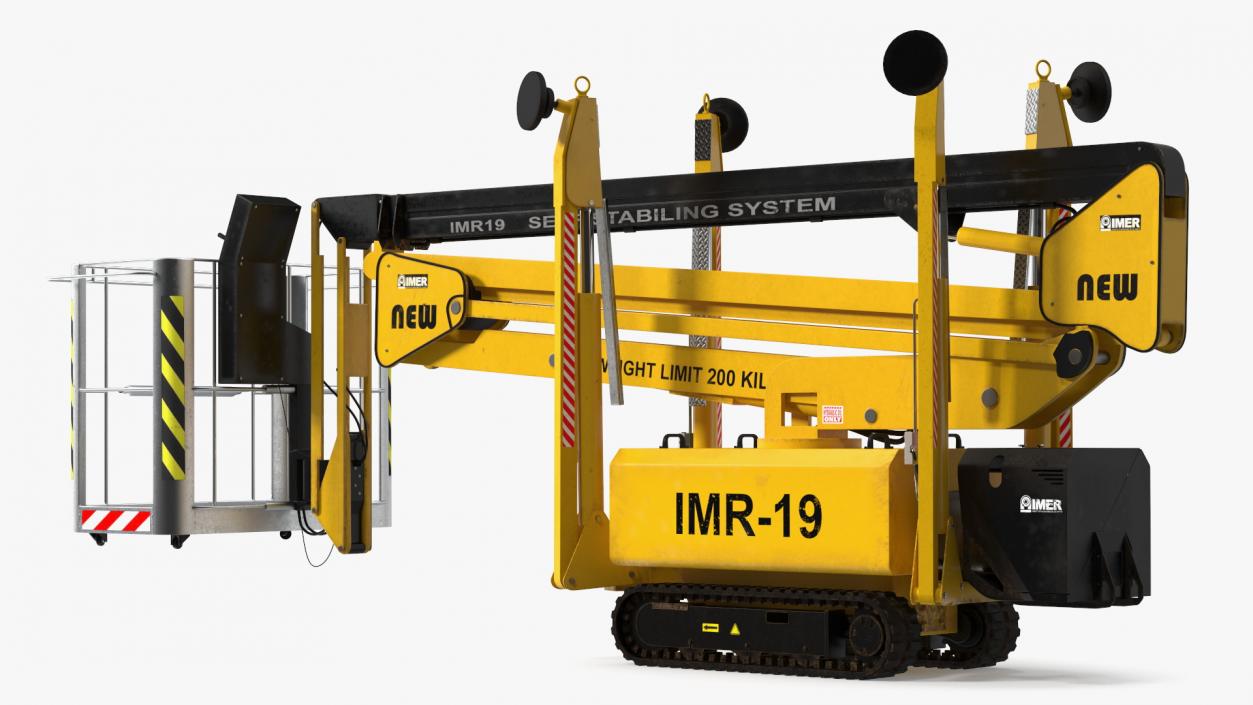 Industrial Articulated Boom Lift 3D