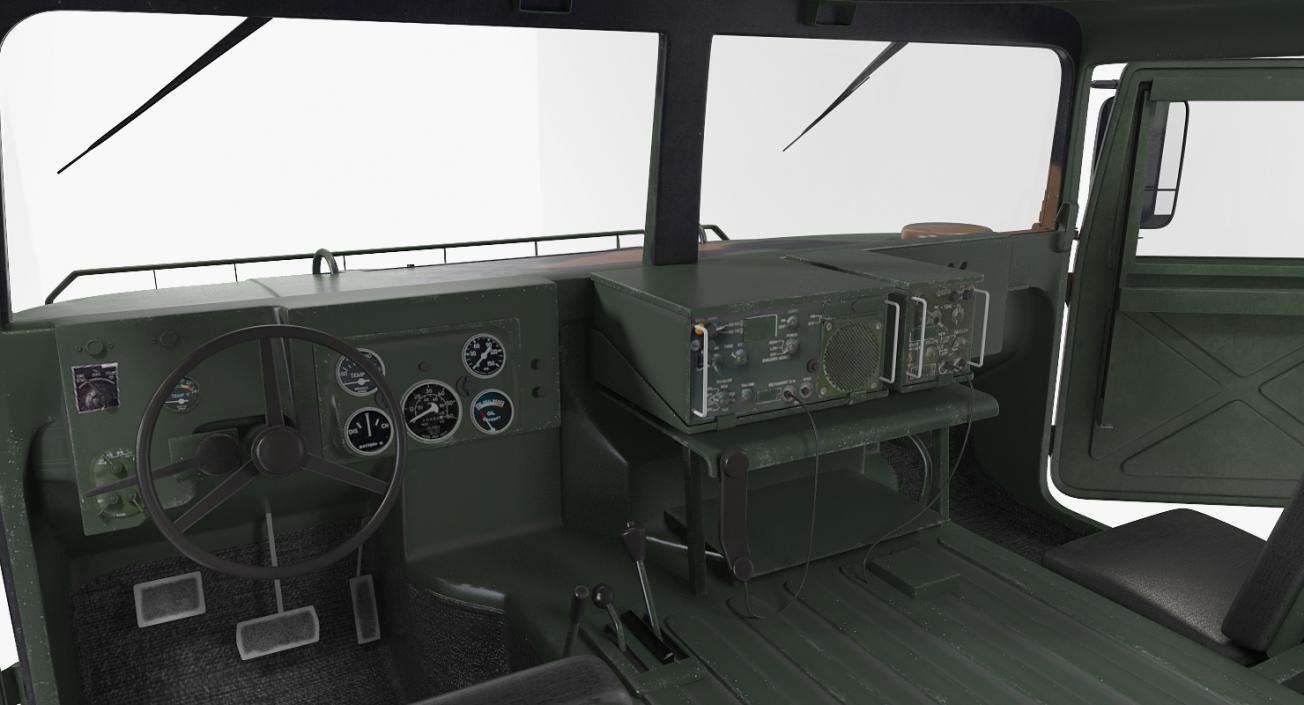 3D model HMMWV TOW Missile Carrier M966 Camo