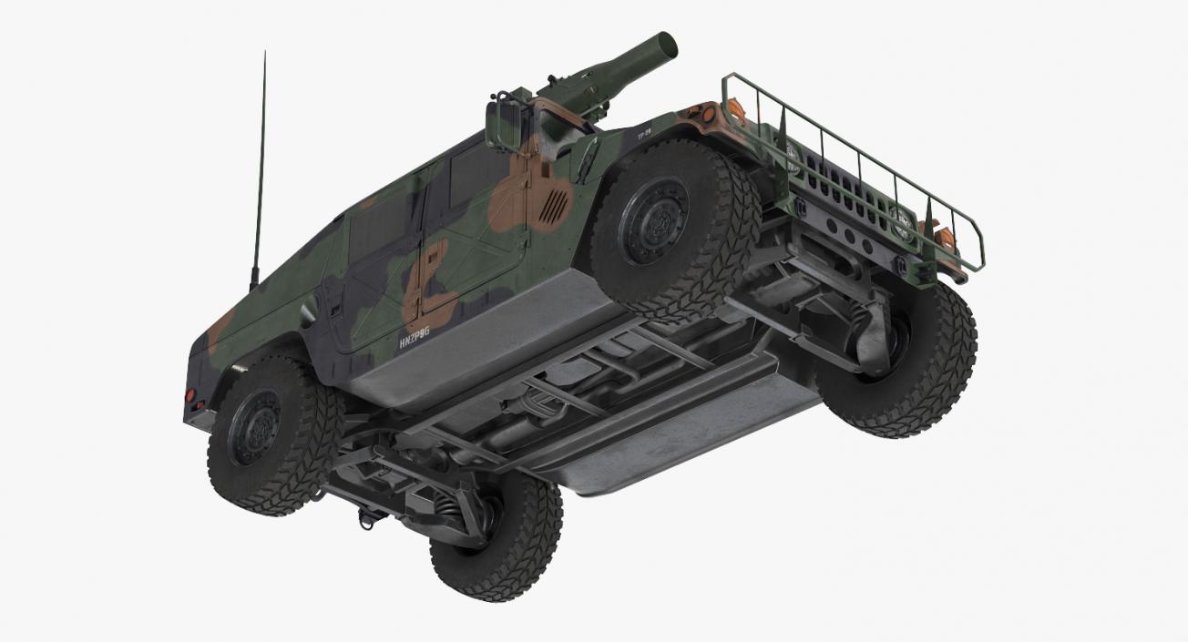 3D model HMMWV TOW Missile Carrier M966 Camo