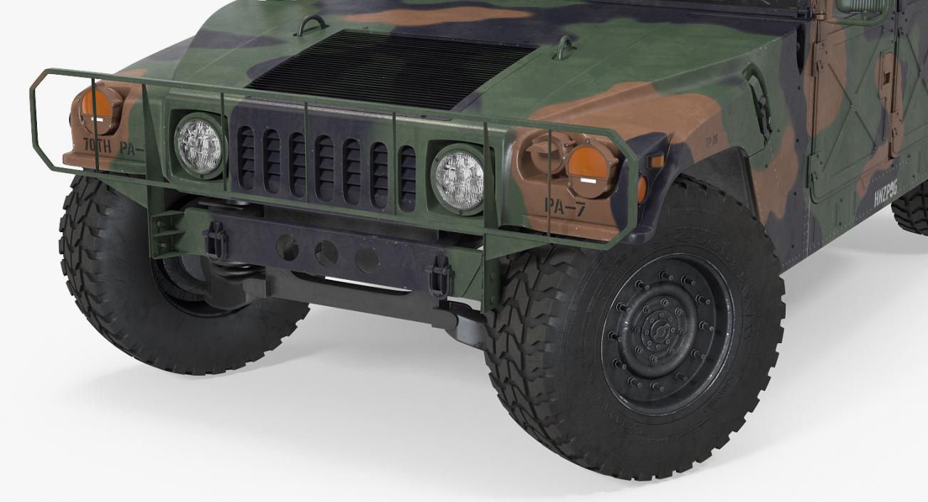 3D model HMMWV TOW Missile Carrier M966 Camo