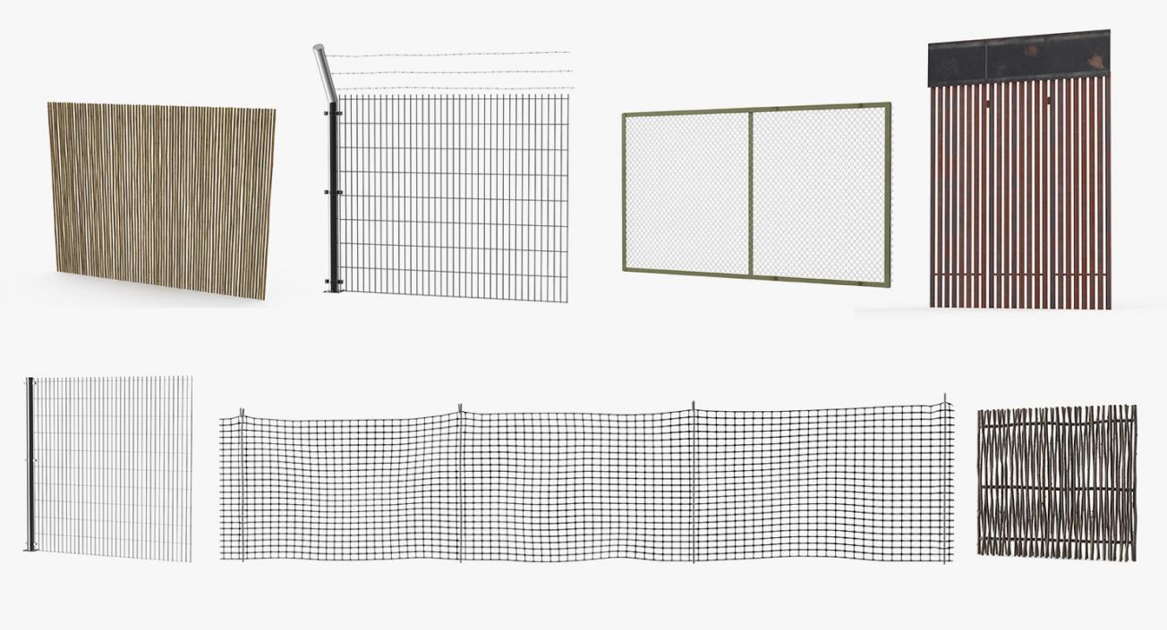 Fences Collection 5 3D model