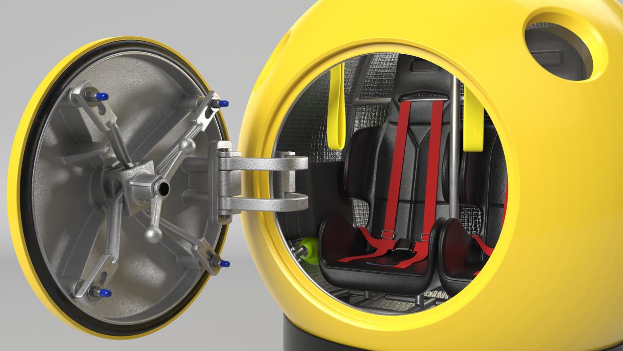 3D Tsunami Escape Pod Generic Rigged model