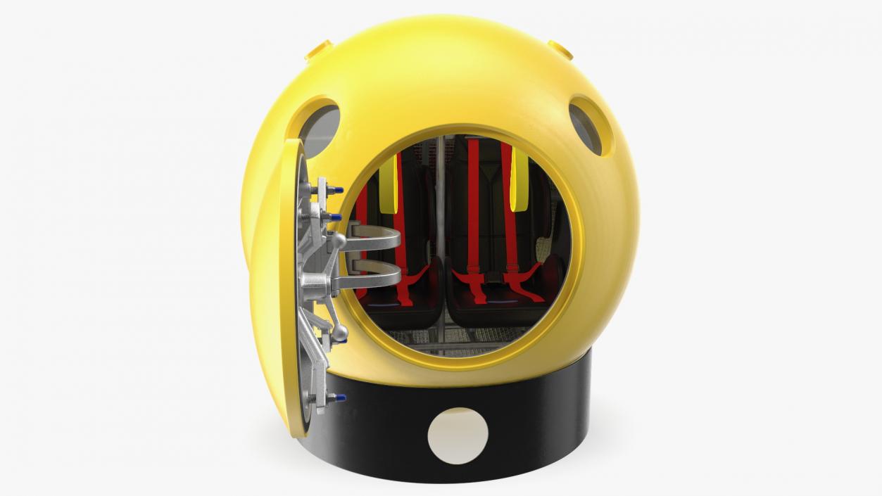 3D Tsunami Escape Pod Generic Rigged model