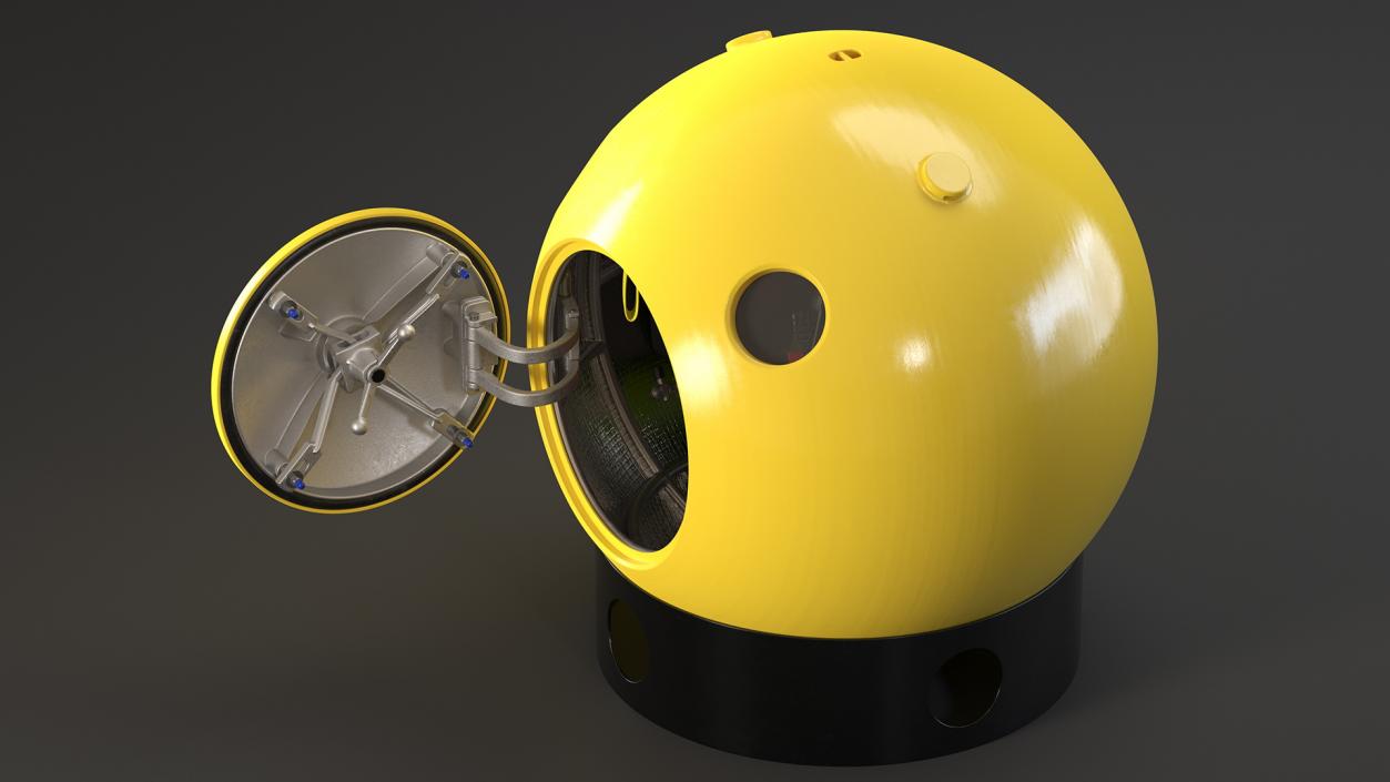 3D Tsunami Escape Pod Generic Rigged model