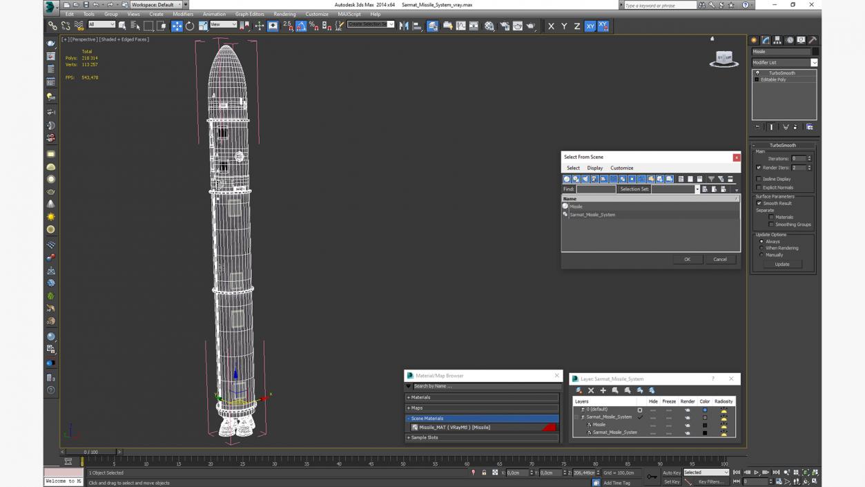 3D Sarmat Missile System