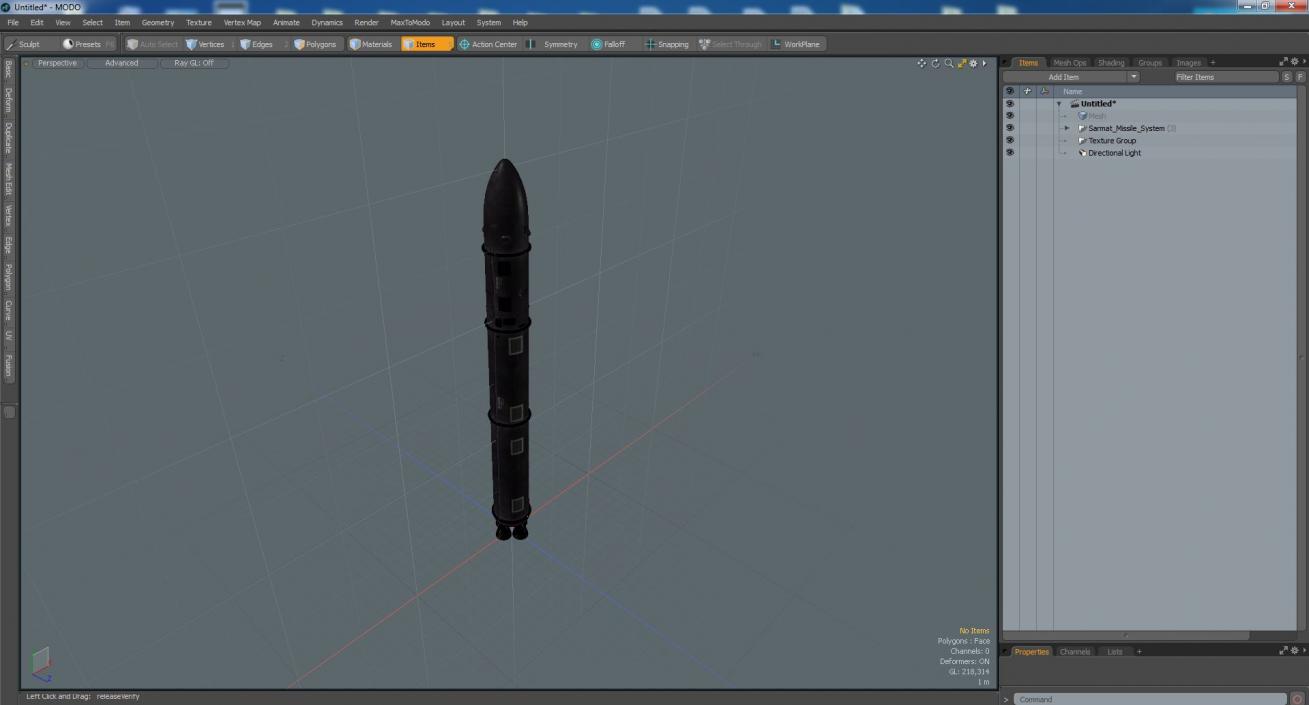 3D Sarmat Missile System