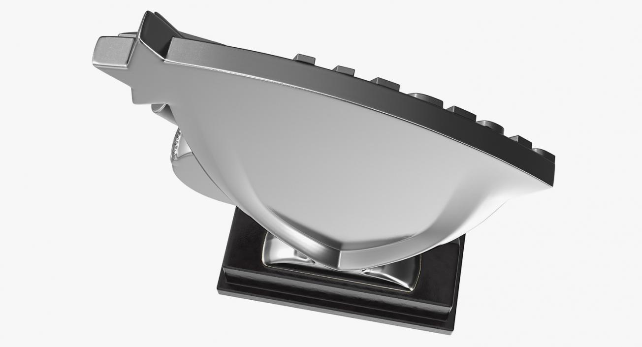 Silver Baseball Trophy 3D