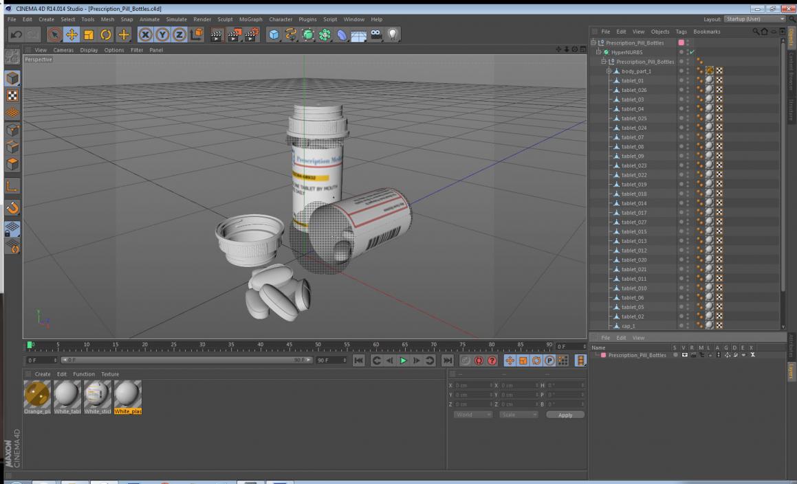 3D model Prescription Pill Bottles