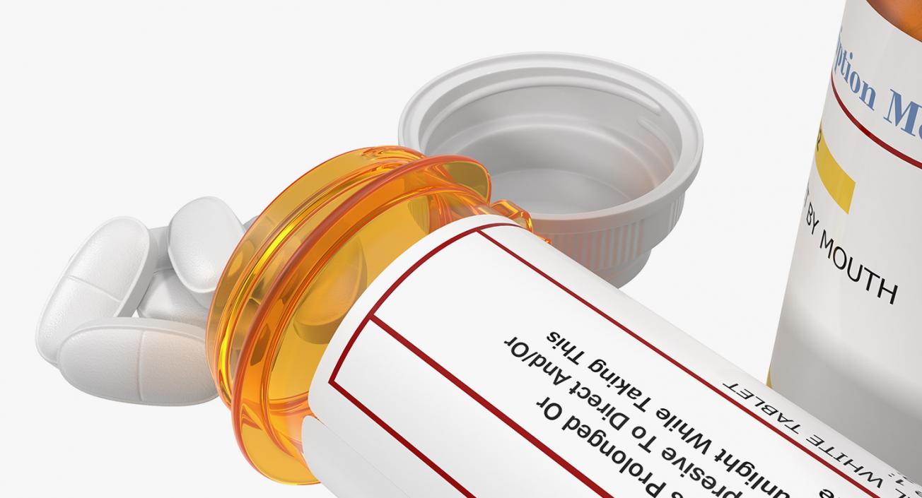 3D model Prescription Pill Bottles