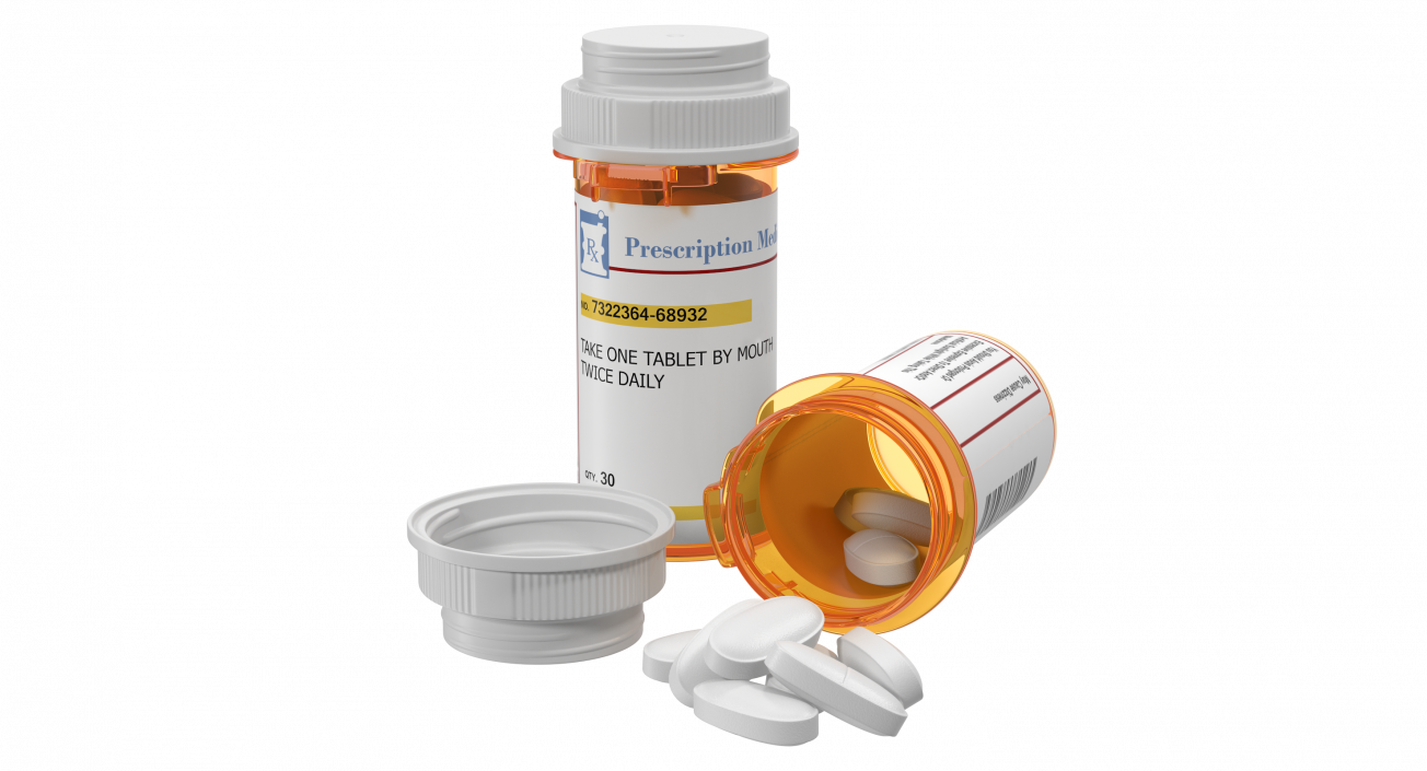 3D model Prescription Pill Bottles